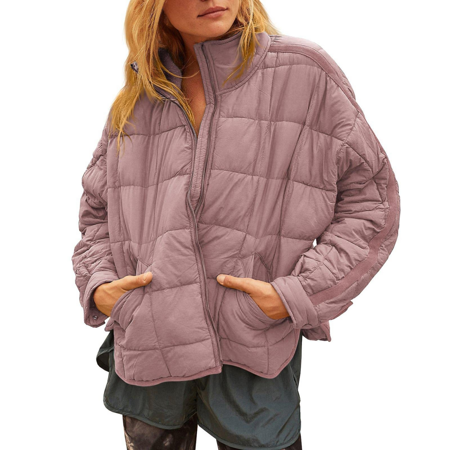 APRIL™ | Lightweight Compact Zip Puffer Jacket