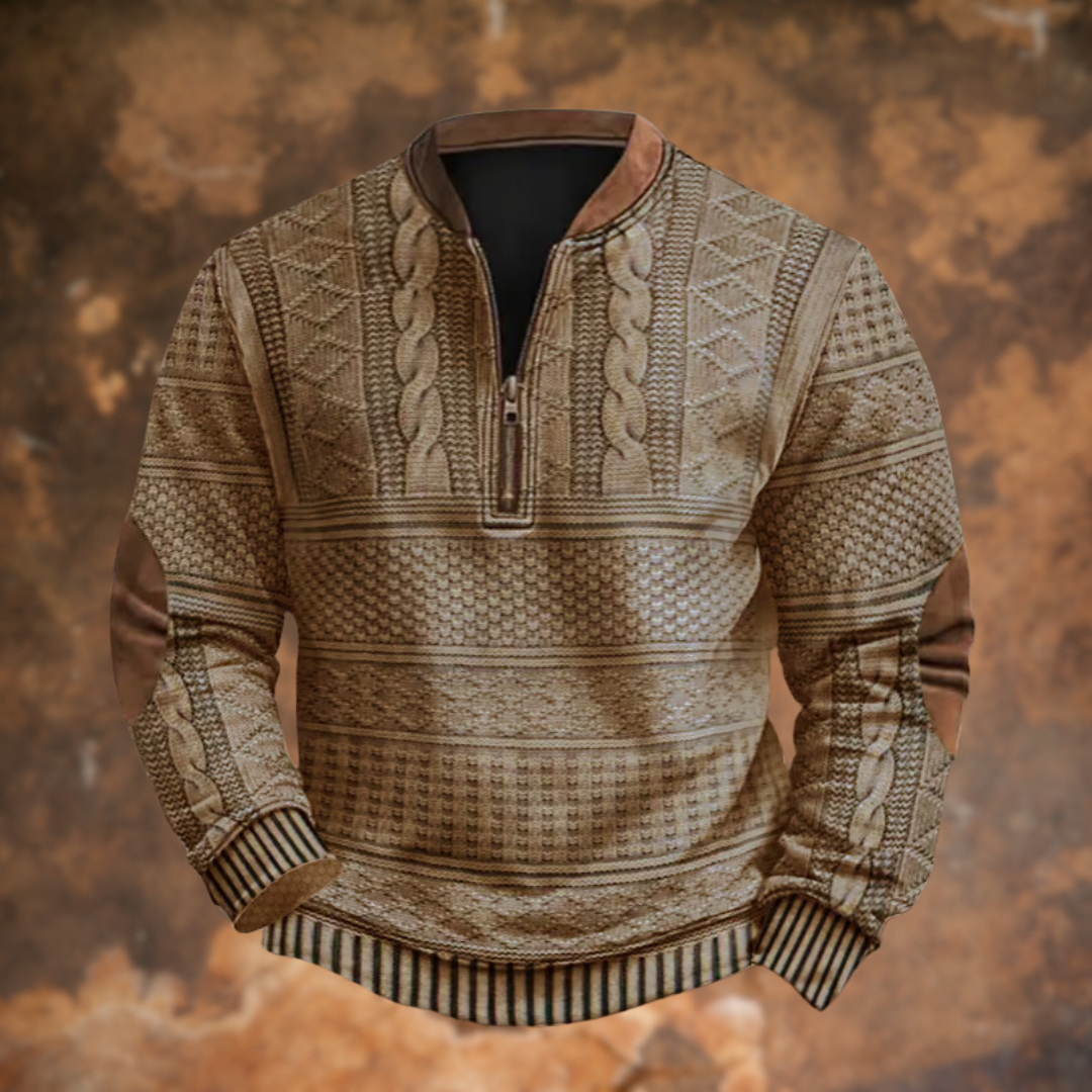 Ford™ - Textured Half-Zip Pullover Sweater
