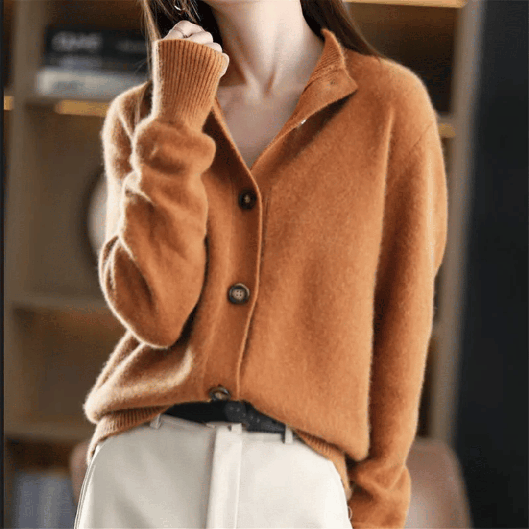 Celeste | Chic High-Neck Cardigan