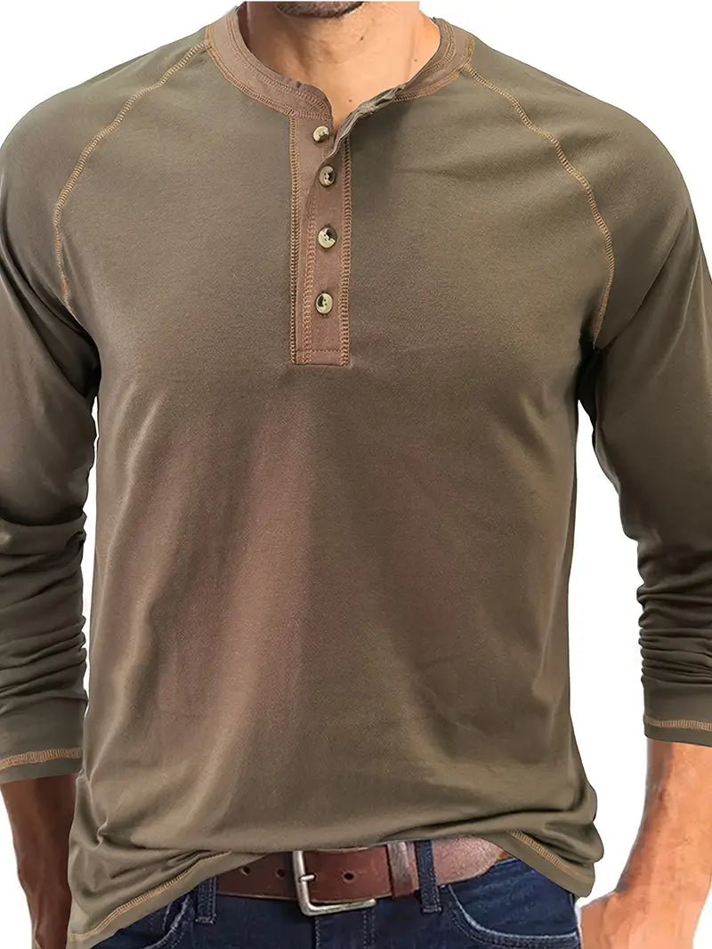 ACE - ICONIC BUTTON PLACKET KNIT TOP