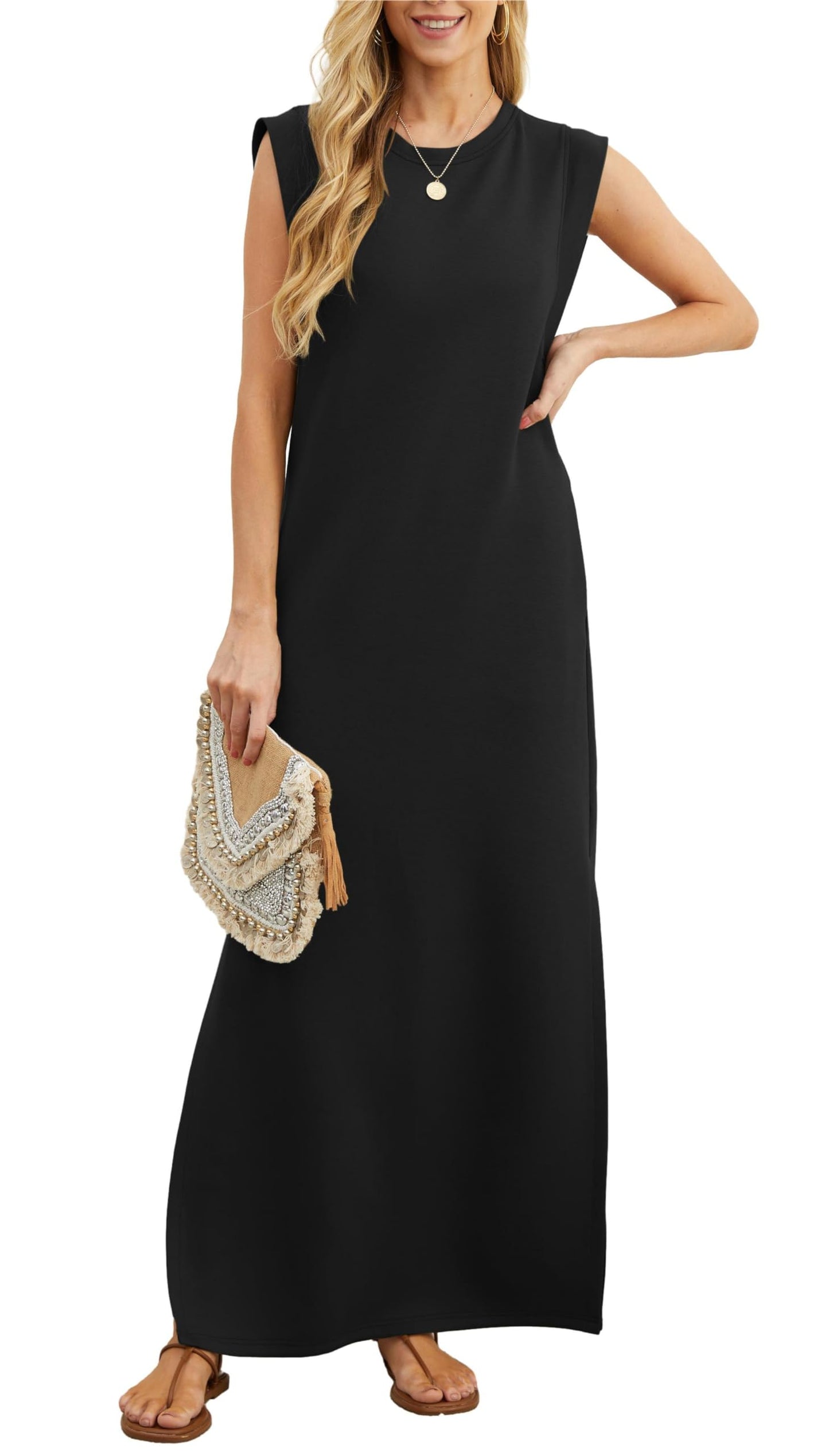 NINALEE - RELAXED FLOW SPLIT MAXI DRESS