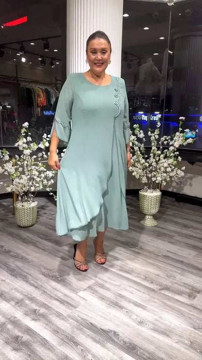 LAFRIZA - BREEZE FLOWY CHIFFON DRESS