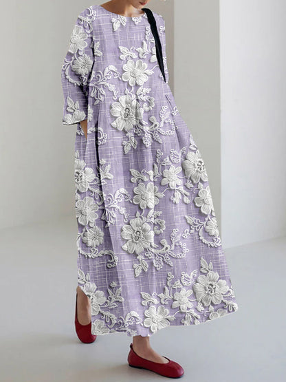 Anovia™ - Graceful Printed Dress