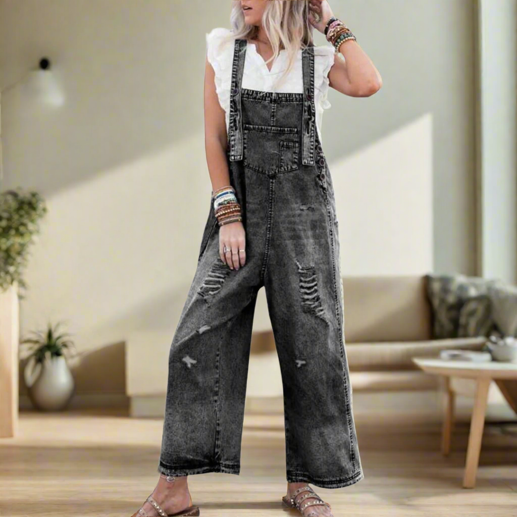 CARMINA –  RETRO WASH ADJUSTABLE STYLE JUMPSUIT