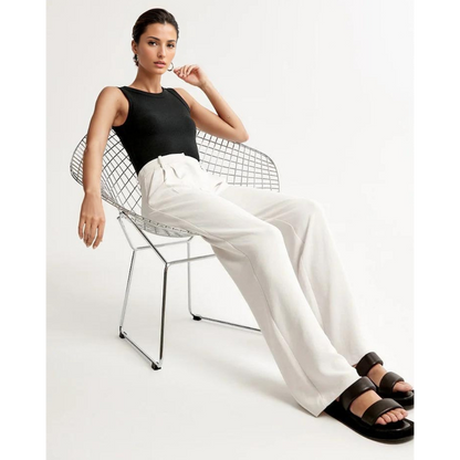 MERILYN - TAPERED WIDE LEG TROUSERS