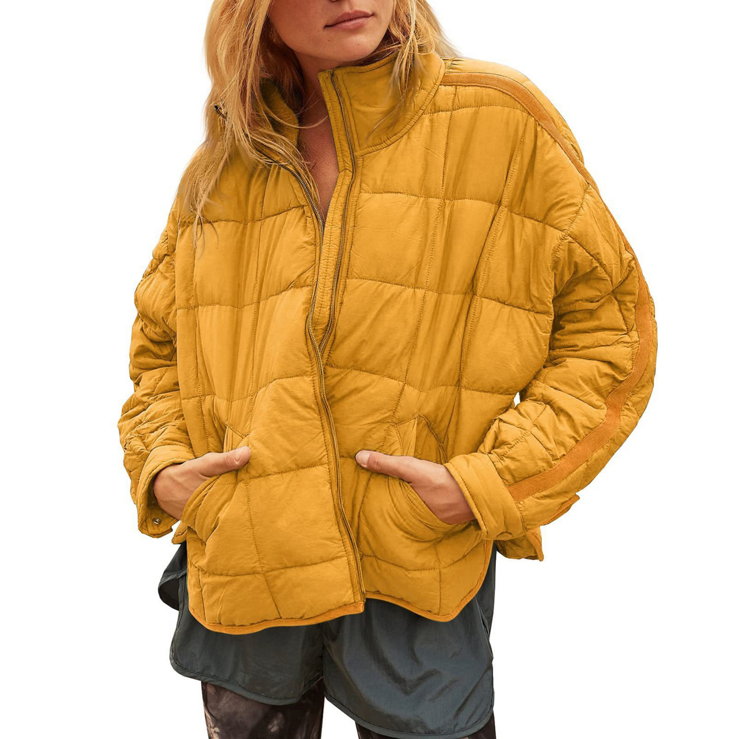 APRIL™ | Lightweight Compact Zip Puffer Jacket