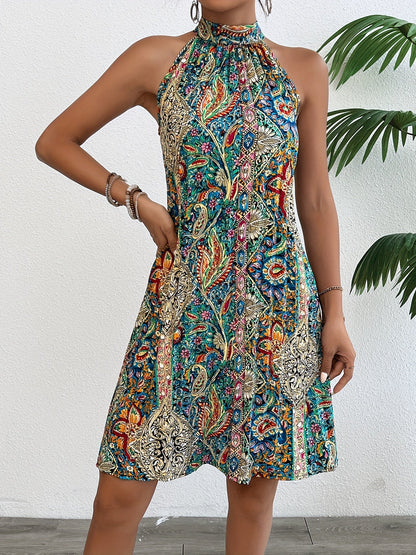LEILANI - GLAMOROUS HALTERNECK DRESS