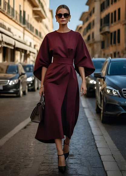 Aurora™ - Flowy Belted Maxi Dress