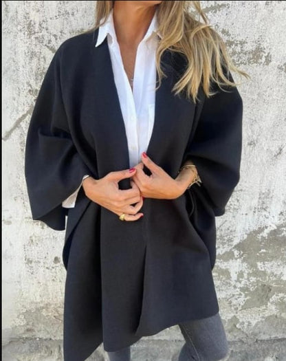 UMAIZA - EFFORTLESS STYLE V-NECK CAPE JACKET