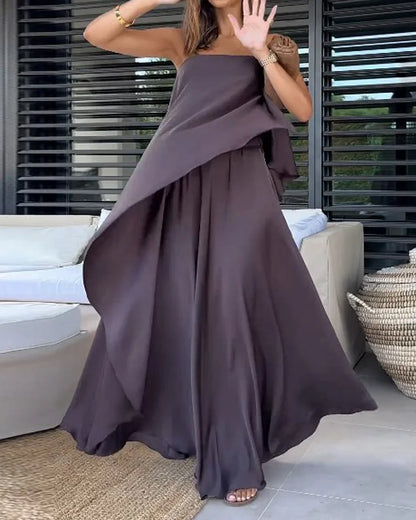 HALPENNY - LAYERED SKIRT SET