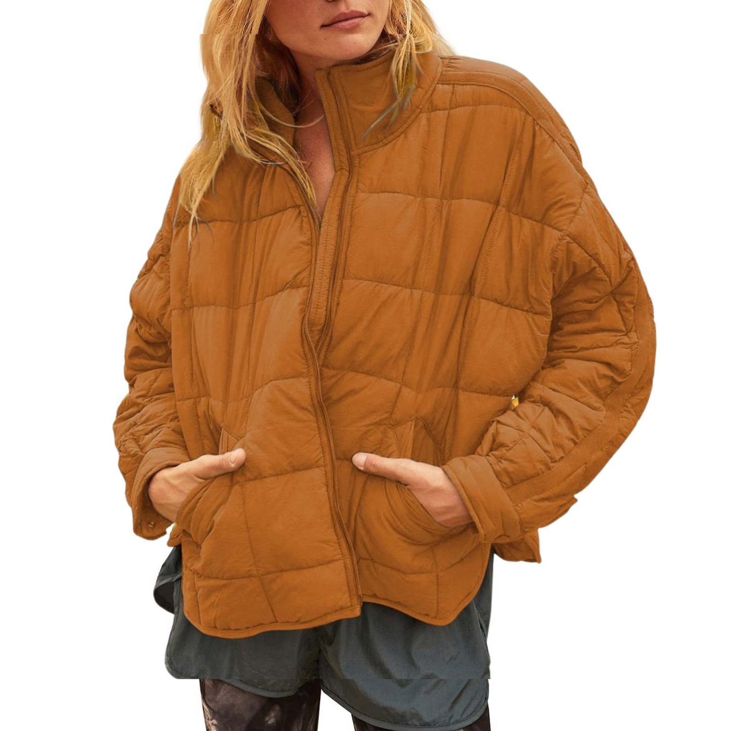 APRIL™ | Lightweight Compact Zip Puffer Jacket