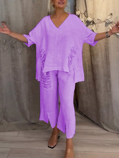 AALIYAH - BALI STYLE LINEN OUTFIT SET