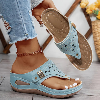 KATIARA - ELEGANT COMFORT WEDGE SANDALS