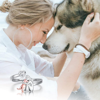 Anne™ Pink Dog Icon Ring