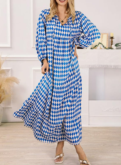 ROMINA - BOHO CHIC PUFF SLEEVE MAXI