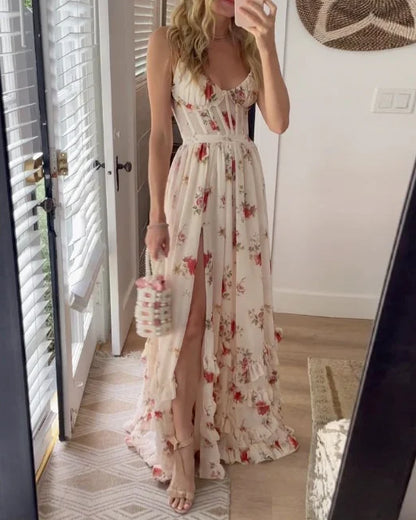 MARINA - CLASSY FLORAL MAXI DRESS