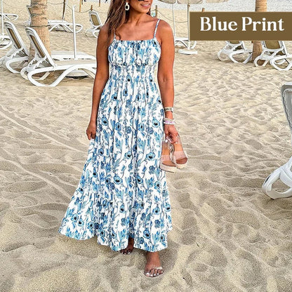 MONROE - ELEGANT FLORAL MAXI CAMI DRESS