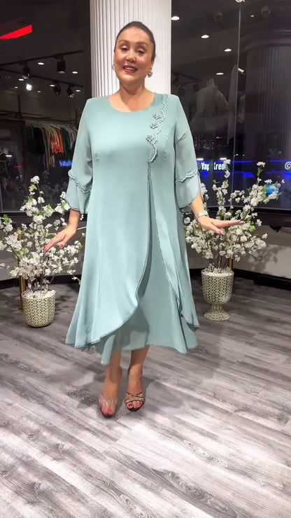 LAFRIZA - BREEZE FLOWY CHIFFON DRESS