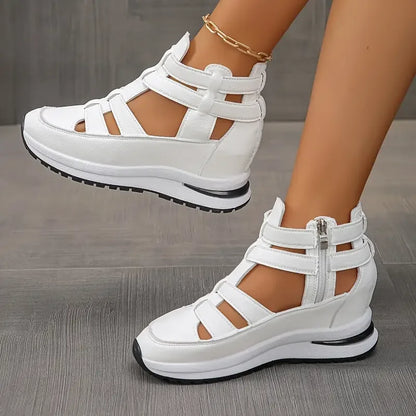BAILA - TRENDY COMFY WEDGE SANDAL WITH ZIPPER