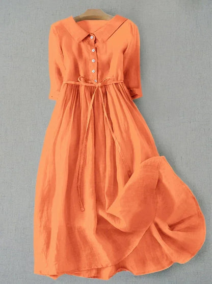 NAV - MINIMALIST COTTON STATEMENT DRESS