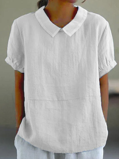 Amalie ™ - Relaxed Fit Collared Blouse
