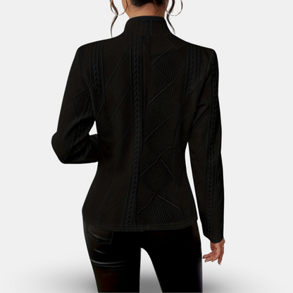 IVORY - WOVEN KNIT BLAZER