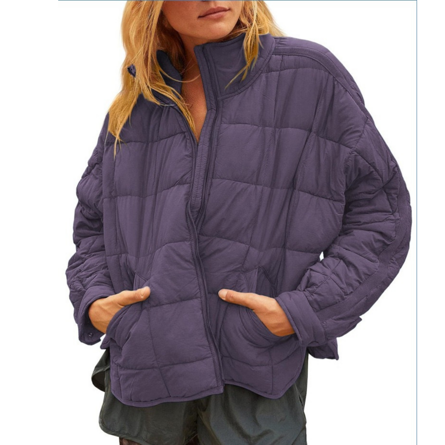 APRIL™ | Lightweight Compact Zip Puffer Jacket