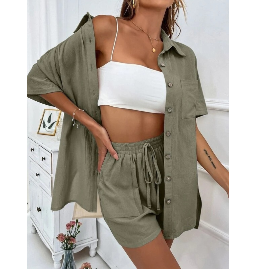 MERYL –  MODISH BUTTON-DOWN SET