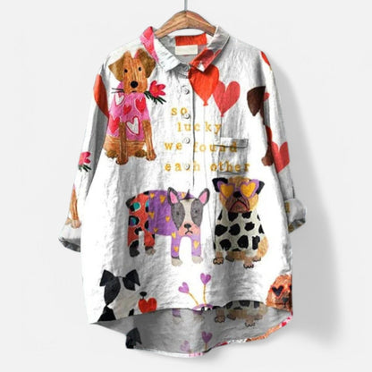 MACKENZIE - STYLISH GRAPHIC BLOUSE