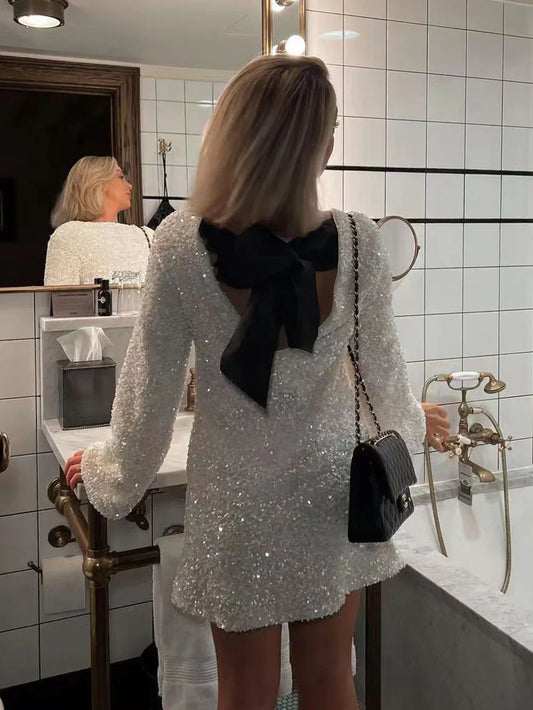 VANNAH - CHIC DRESS WITH BOW