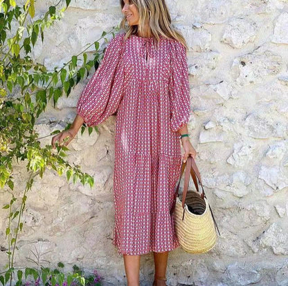 PATSI - PUFFED SHOULDER DRESS