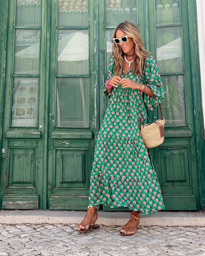 PATSI - PUFFED SHOULDER DRESS