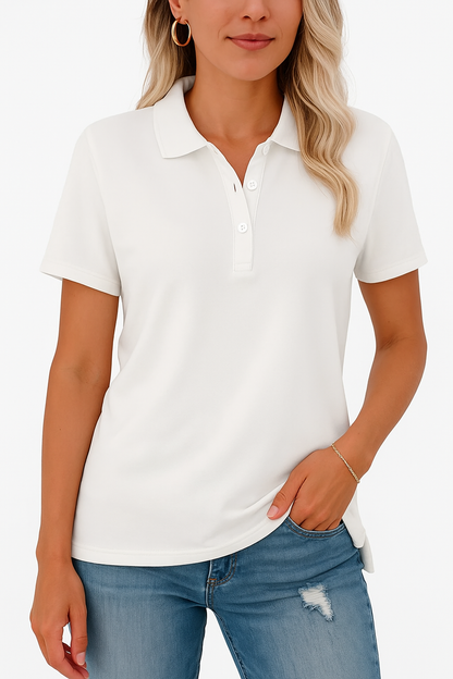 KATH - TAILORED POLO TOP