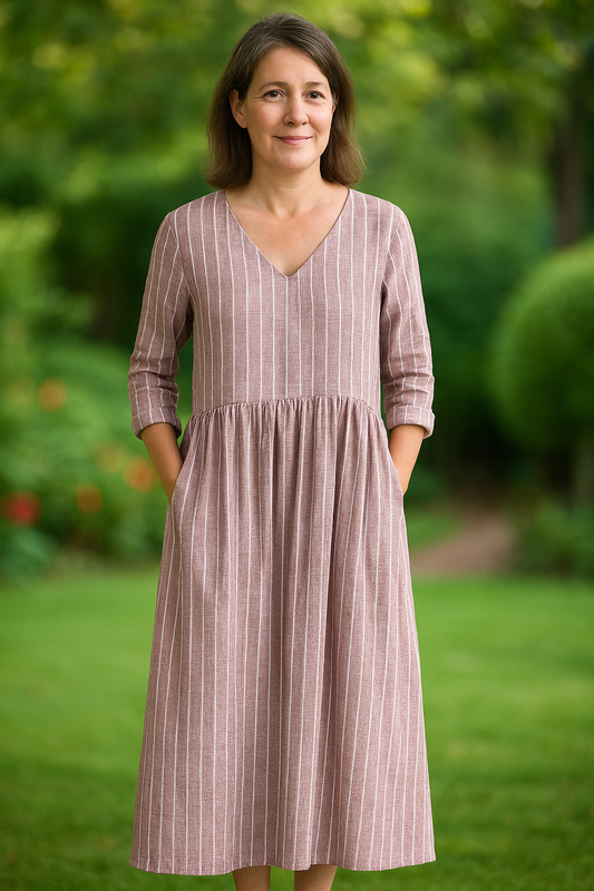 DHAYEN - WEEKEND STRIPE DRESS