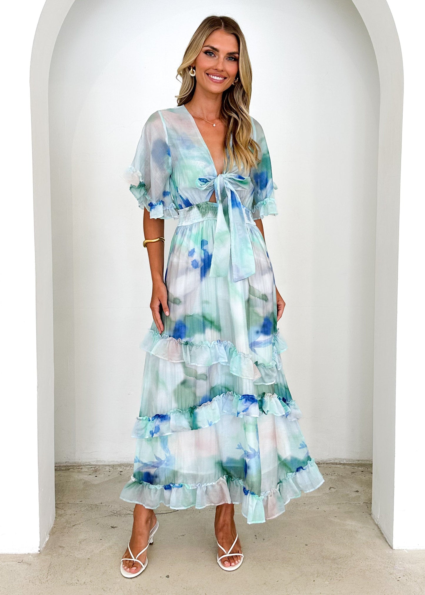 HALLEY - HORIZON HAZE MINT DRESS