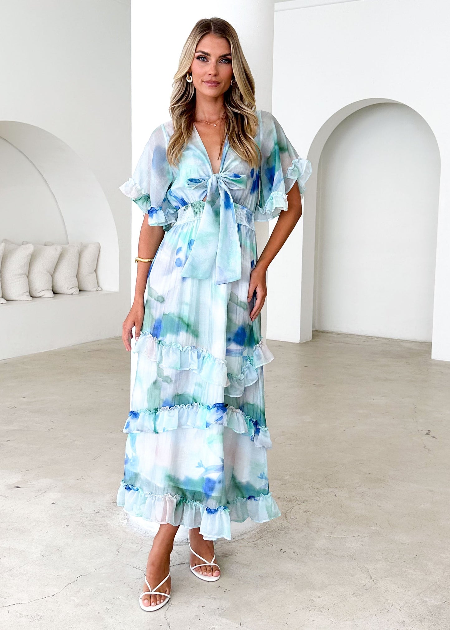 HALLEY - HORIZON HAZE MINT DRESS