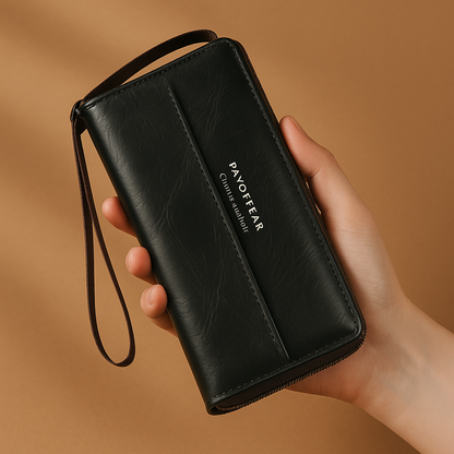 Briony - Multi-Functional PU Leather Zipper Clutch