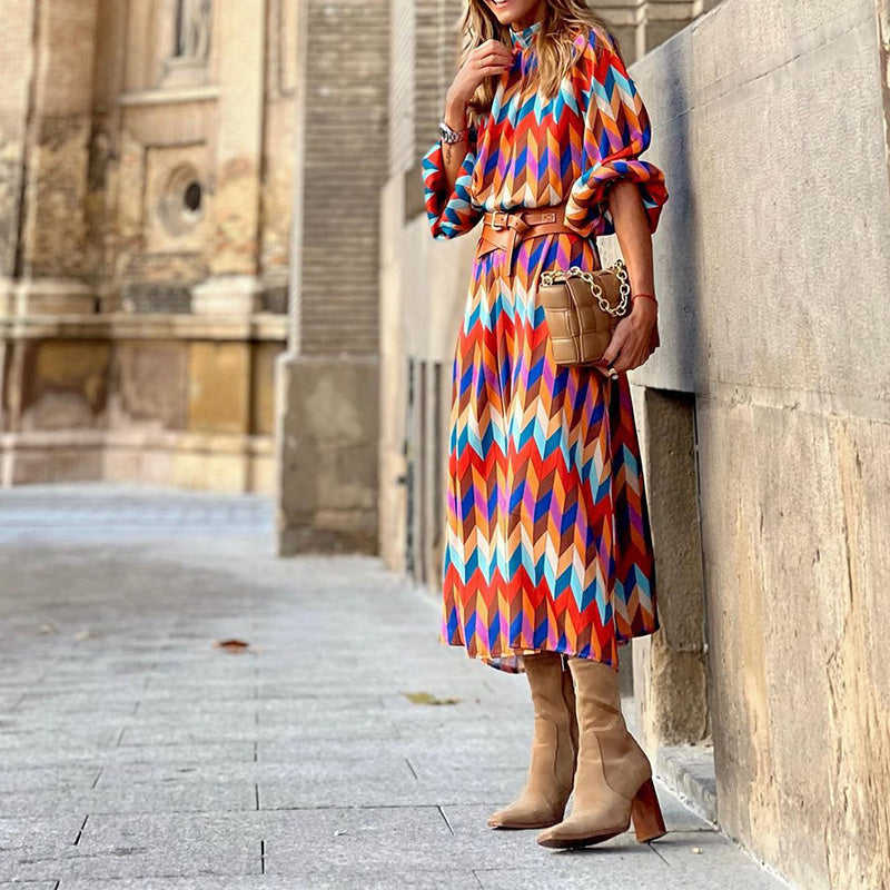 Baur Modehaus | Printed Formal Midi Dress