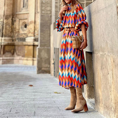 Baur Modehaus | Printed Formal Midi Dress