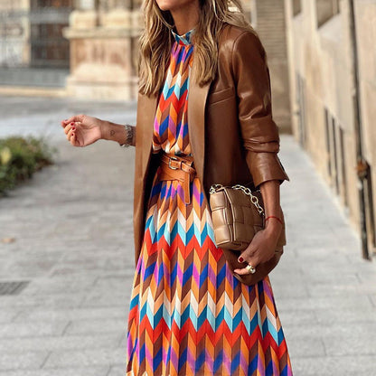 Baur Modehaus | Printed Formal Midi Dress