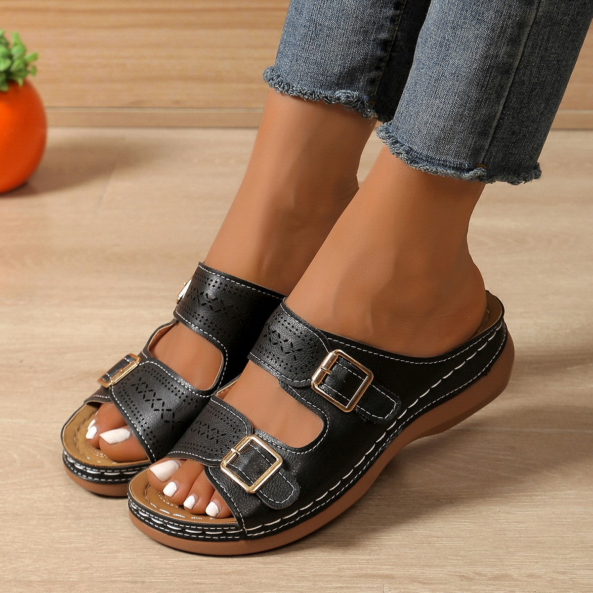 ERICA – EVERYDAY COMFORT WEDGE SANDALS