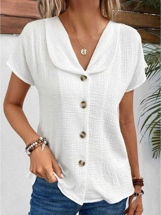AEOLA - SMART COLLAR NECK TOP