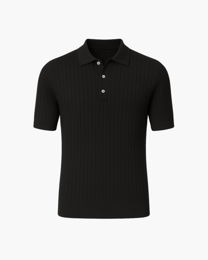 DEVIN - BREATHABLE COTTON KNIT POLO SHIRT