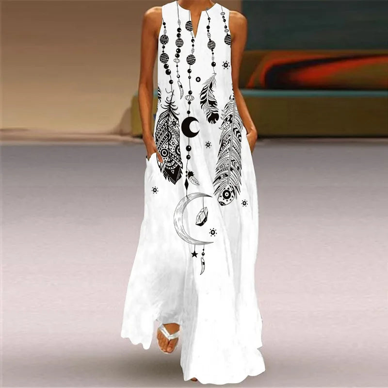 TEZZA - WILDFLOWER FLUTTER DRESS