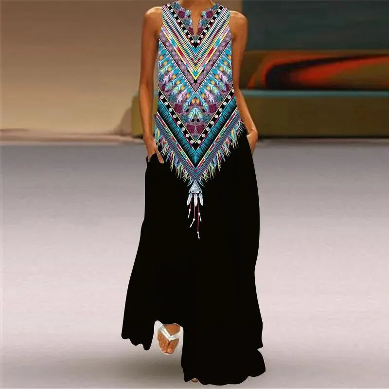 TEZZA - WILDFLOWER FLUTTER DRESS
