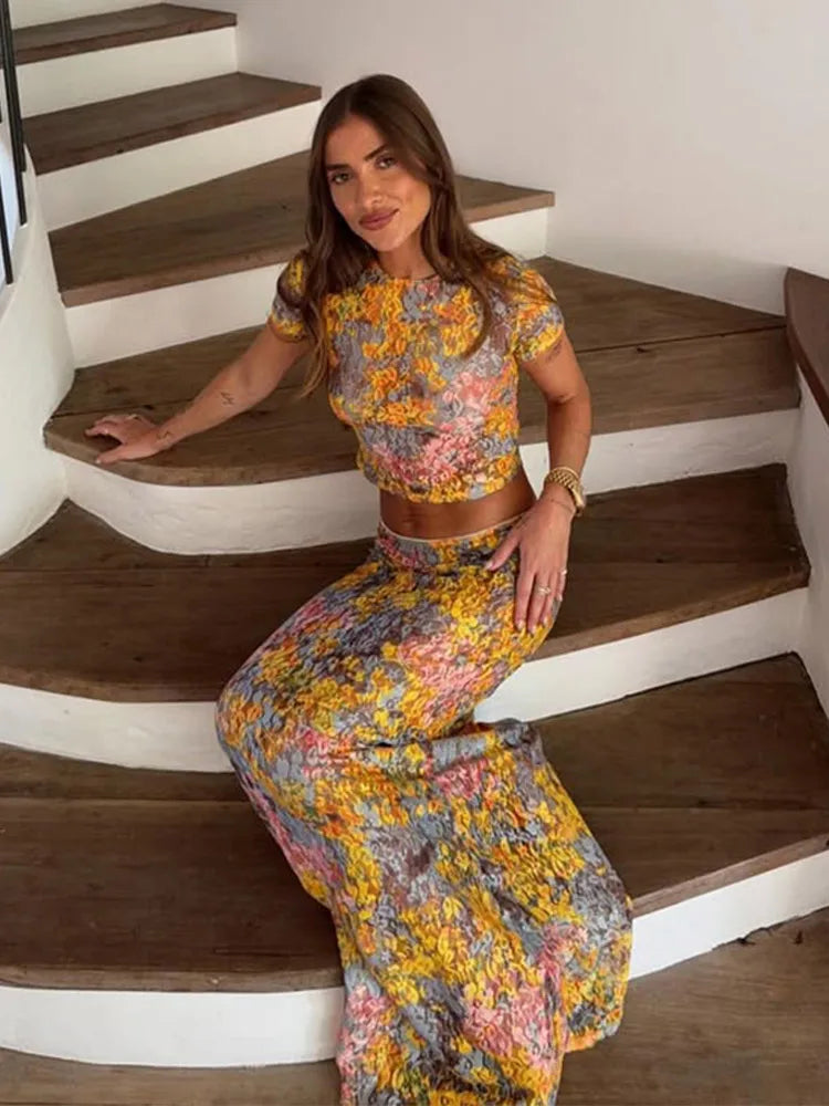 Ophelia - Women's 2-Piece Printed Set