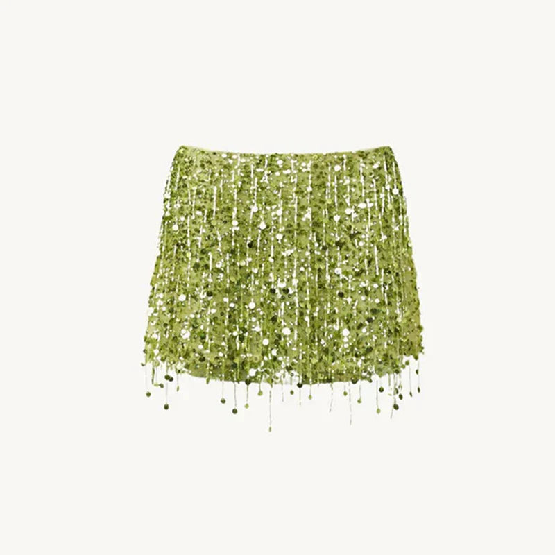 Leilani - Glamorous 2-Piece Beaded Fringe Set