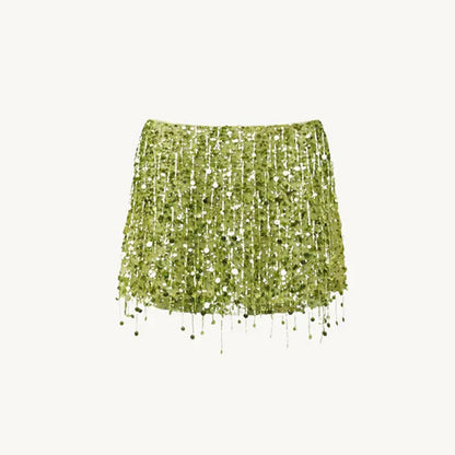 Leilani - Glamorous 2-Piece Beaded Fringe Set