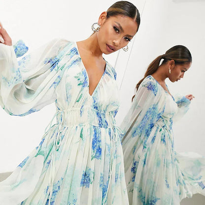 Melaya - Blue Ocean Maxi Dress