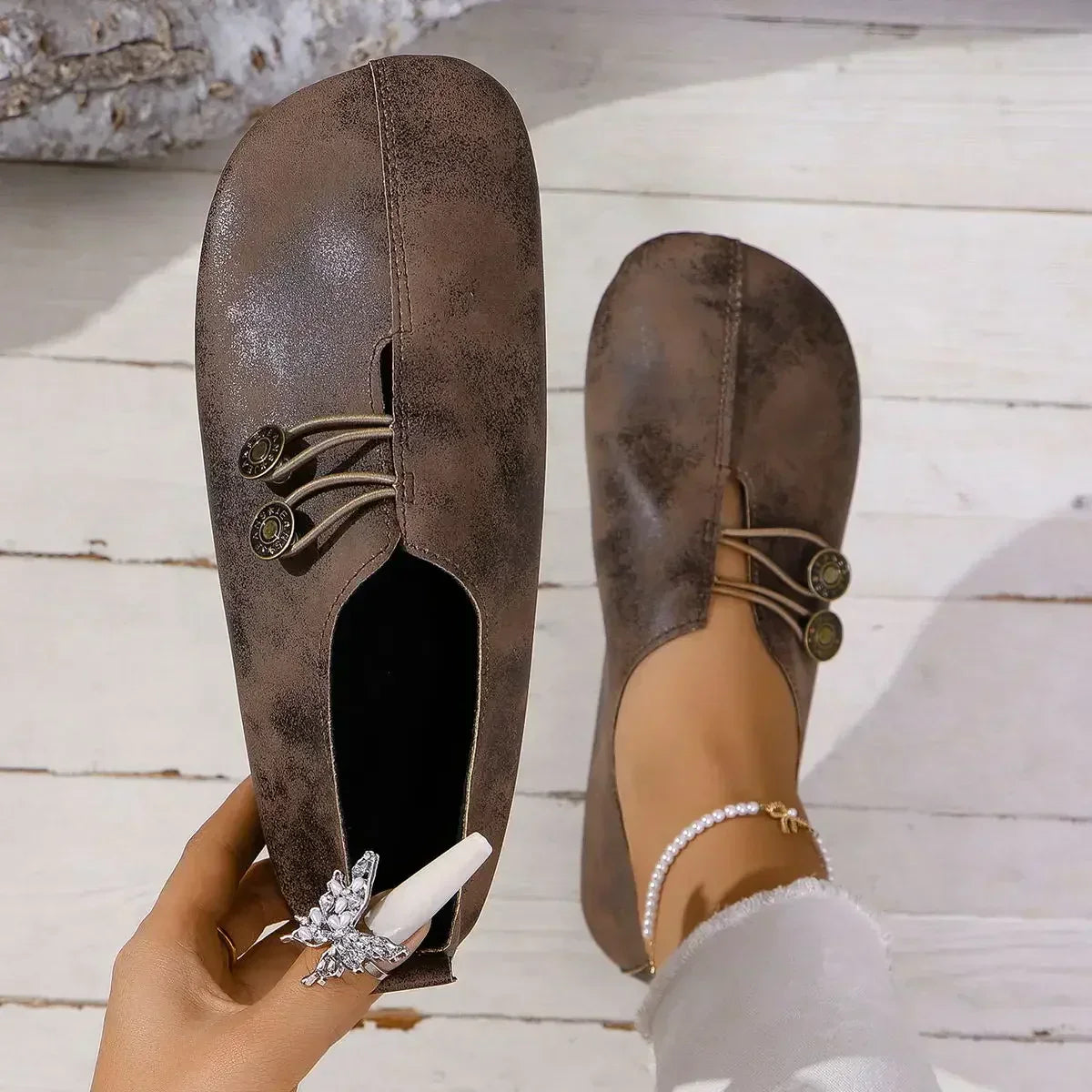 JODI - SOFT SUEDE FOOTCARE LOAFERS
